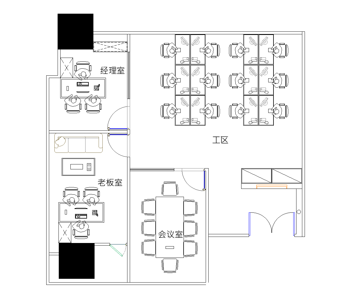 航天科技广场212㎡办公室出租